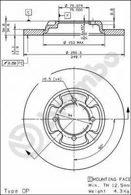 Brake Disc (08.3109.10)