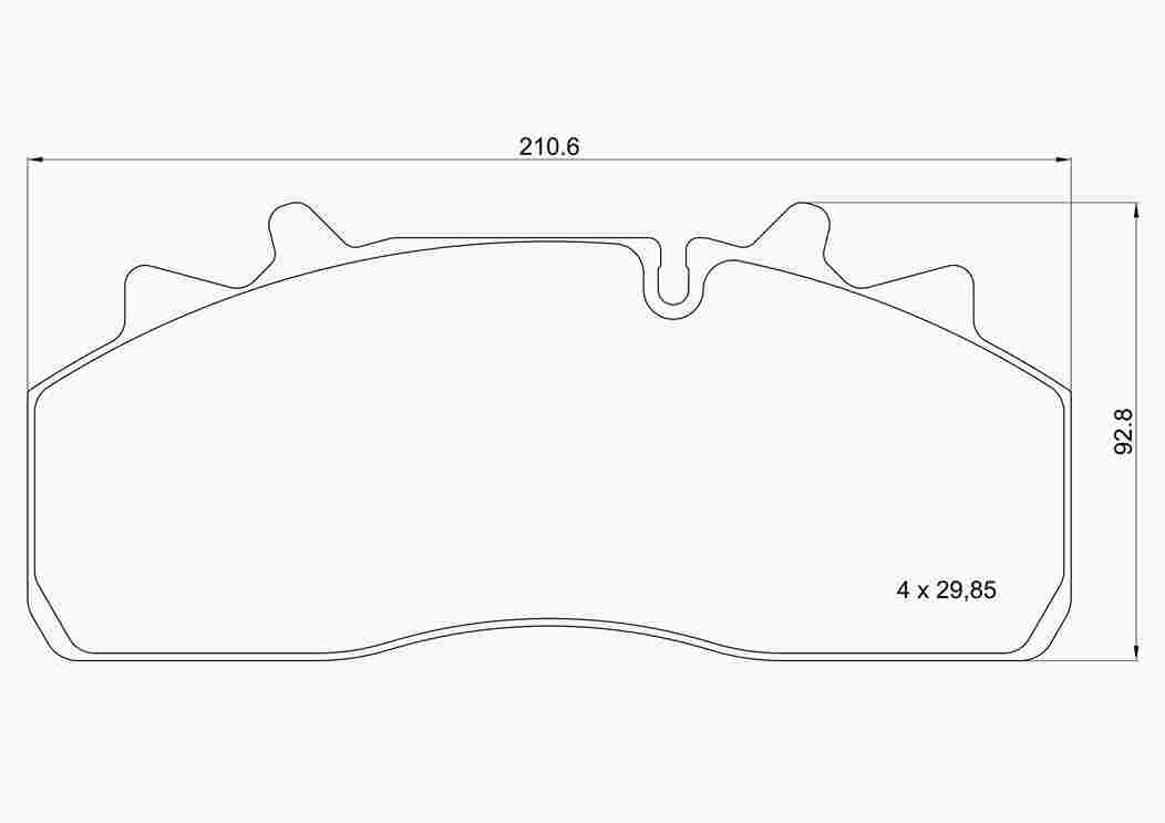 Brake Pad Set, disc brake (P A8 001)