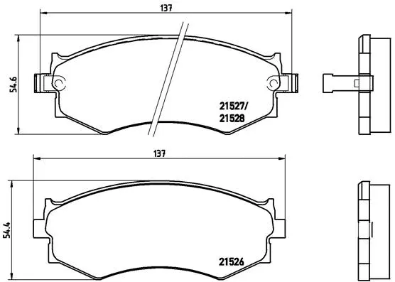 Brake Pad Set, disc brake (P 30 002)