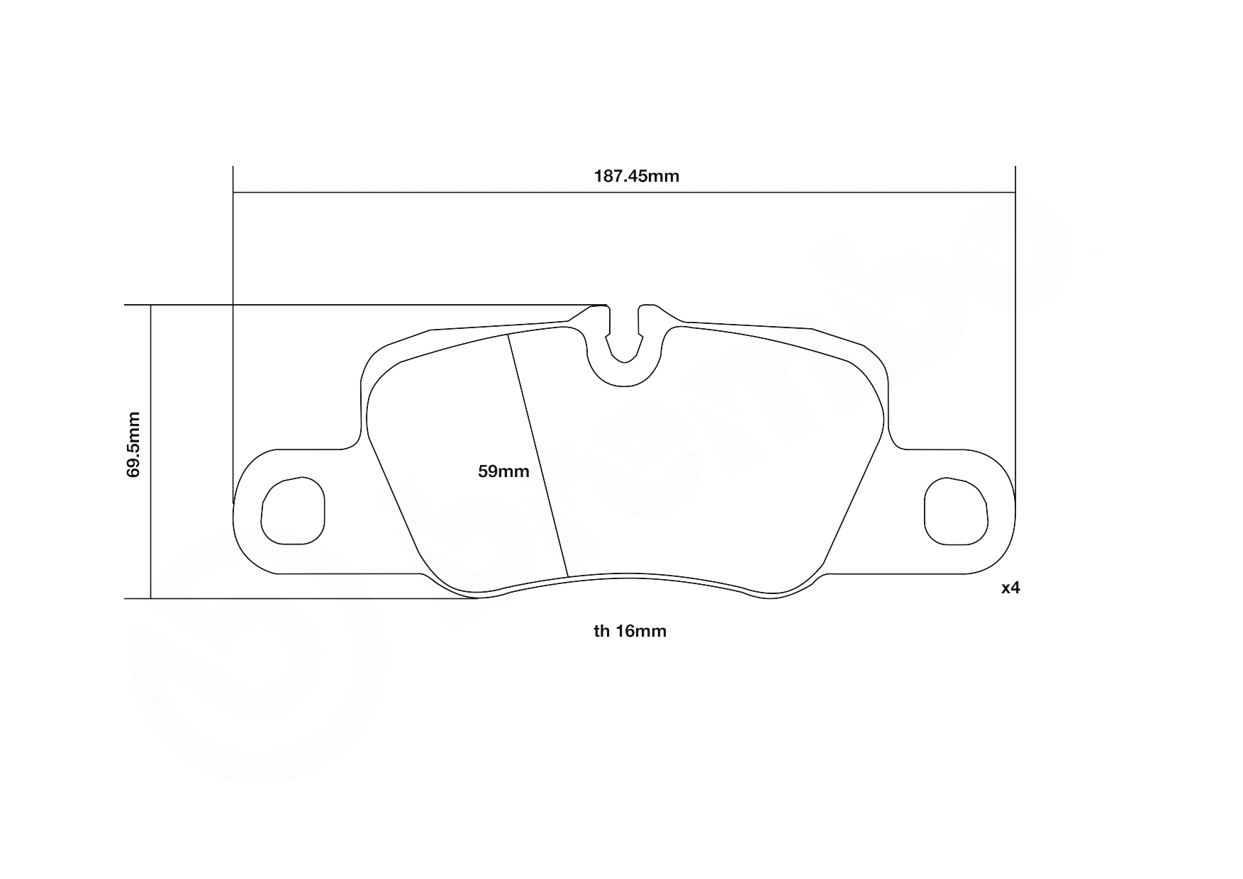 High Performance Brake Pad Set