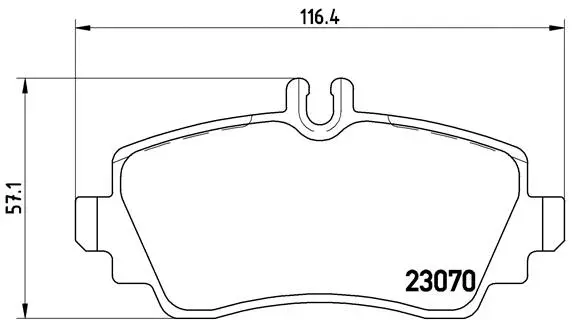Brake Pad Set, disc brake (P 50 035)