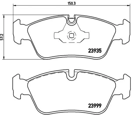 Brake Pad Set, disc brake (P 06 035)