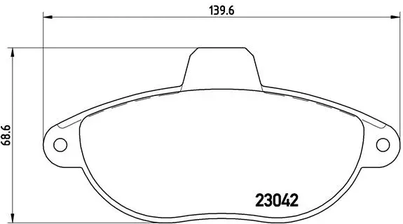 Brake Pad Set, disc brake (P 23 072)