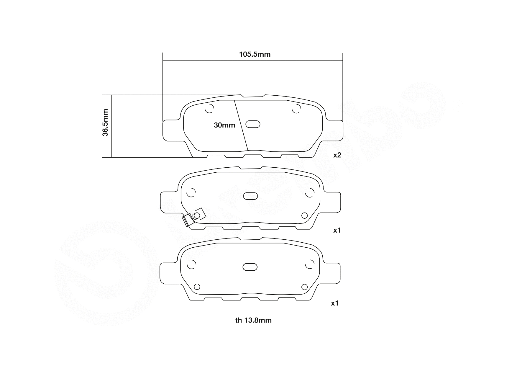 High Performance Brake Pad Set