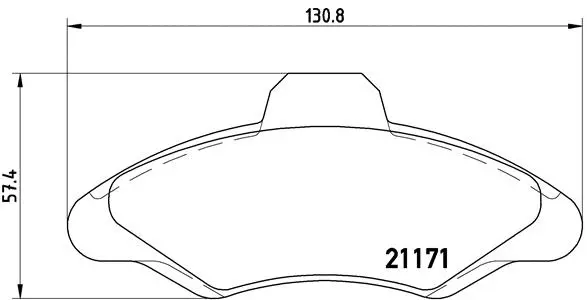 Brake Pad Set, disc brake (P 24 029)