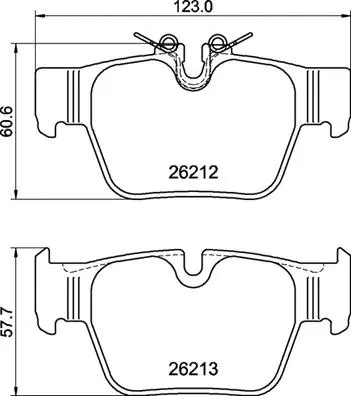 Brake Pad Set, disc brake (P 06 117)