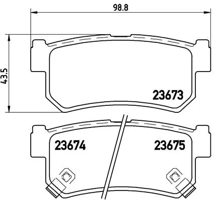 Brake Pad Set, disc brake (P 15 010)