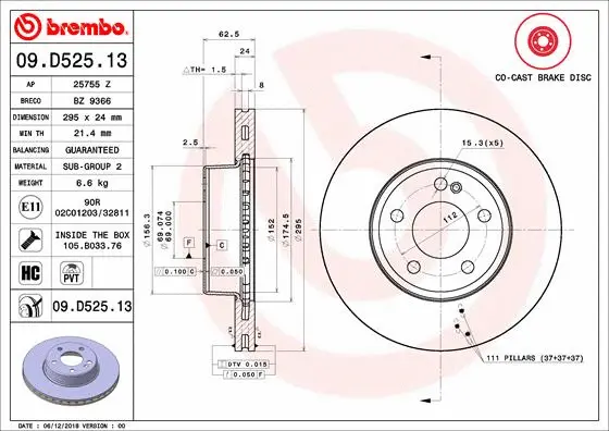 Brake Disc (09.D525.13)