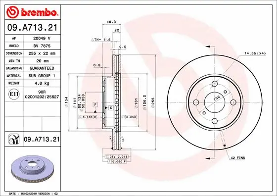Brake Disc (09.A713.21)