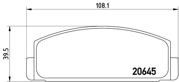 Brake Pad Set, disc brake (P 54 003)
