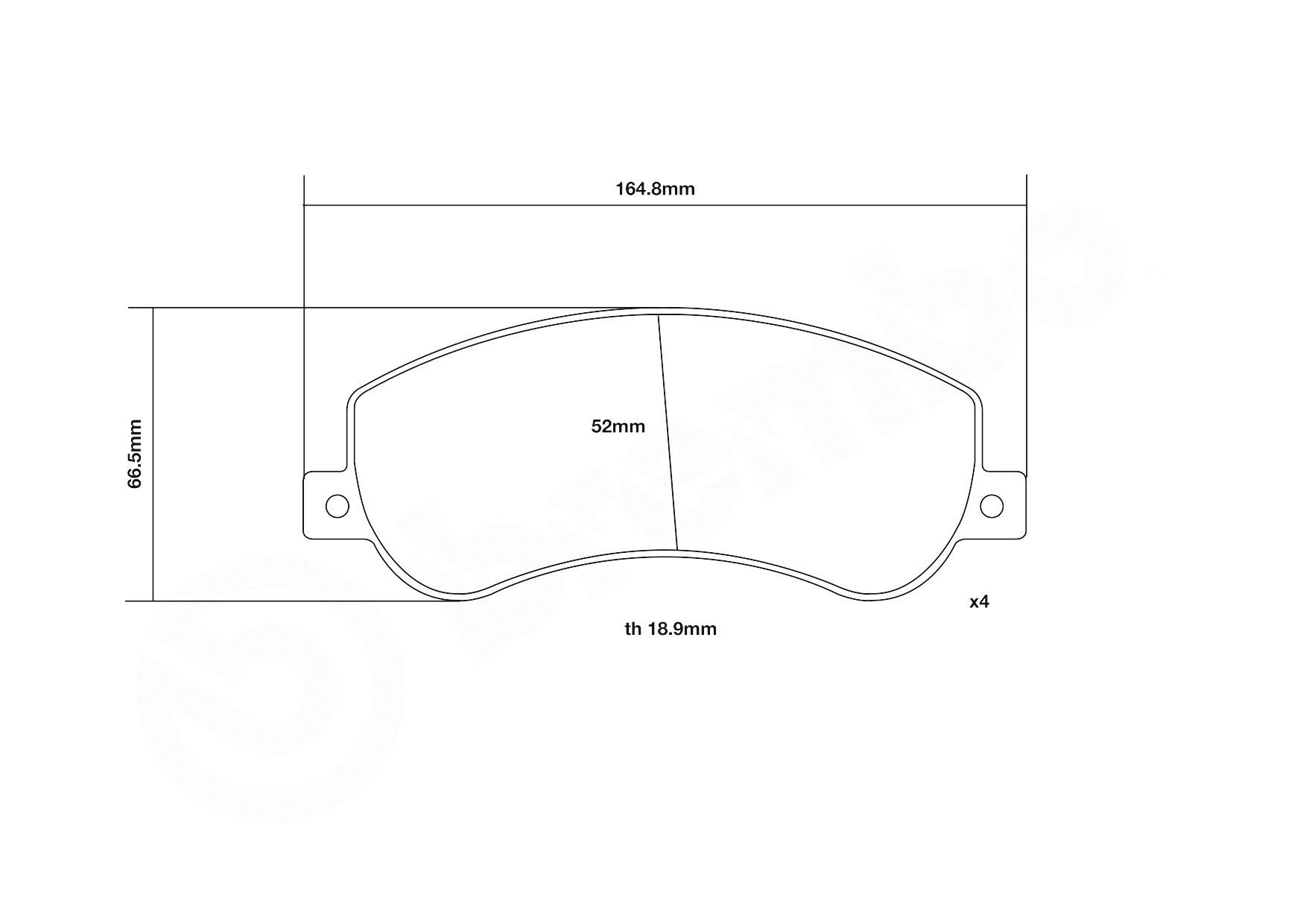 High Performance Brake Pad Set