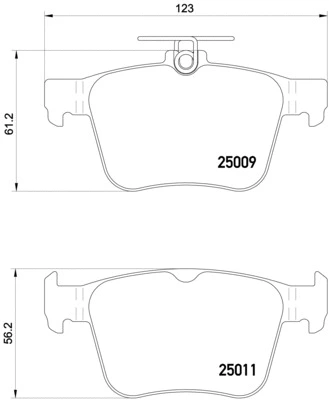 Brake Pad Set, disc brake (P 85 124)