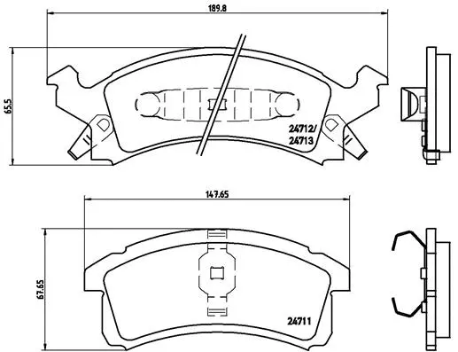 Brake Pad Set, disc brake (P 07 004)