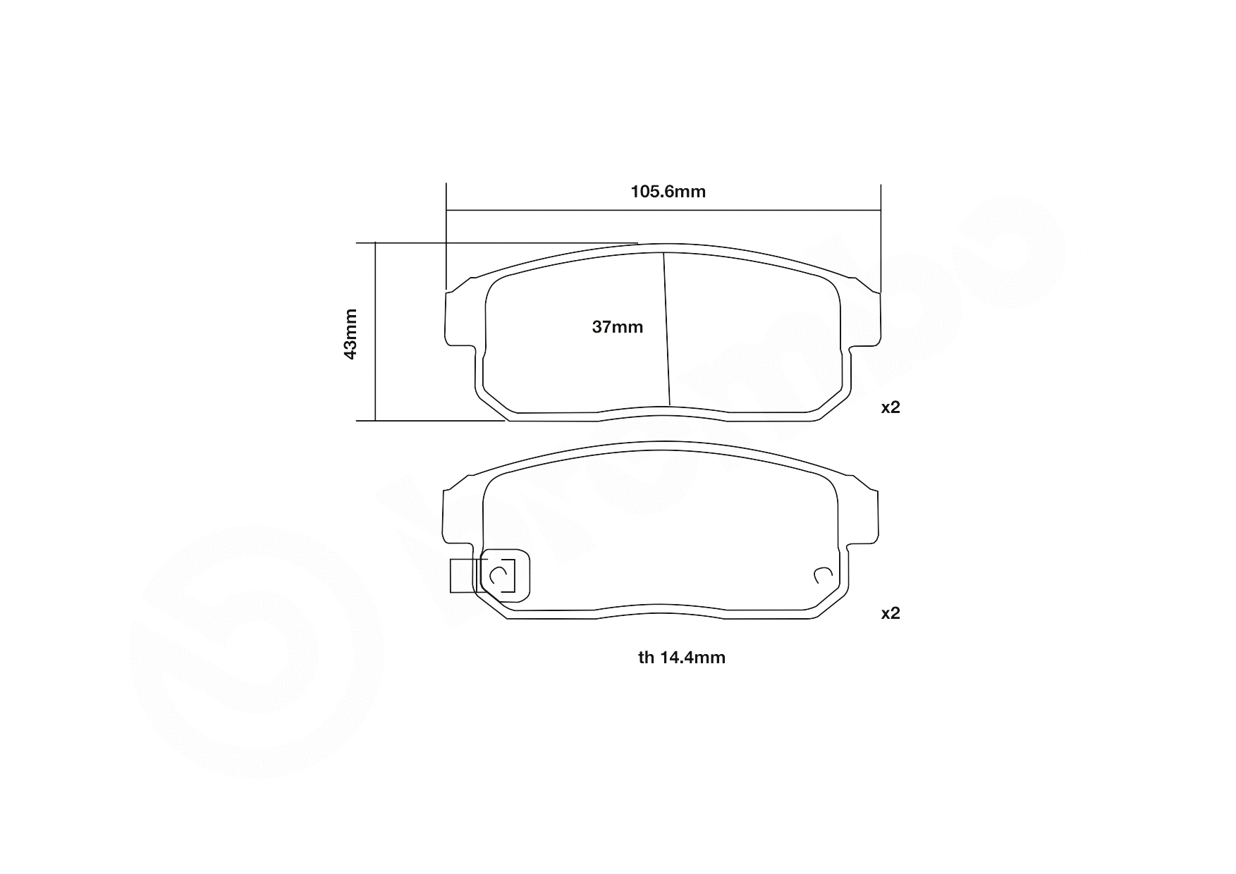 High Performance Brake Pad Set