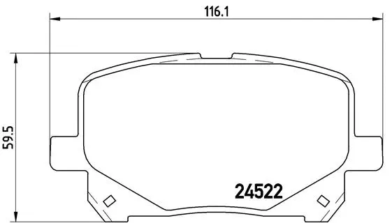 Brake Pad Set, disc brake (P 83 100)