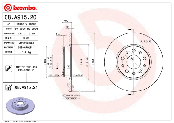 Brake Disc (08.A915.20)