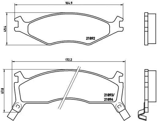 Brake Pad Set, disc brake (P 30 006)