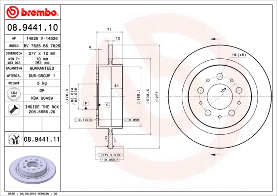 Brake Disc (08.9441.10)