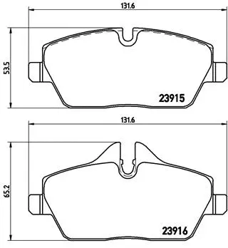 Brake Pad Set, disc brake (P 06 067)