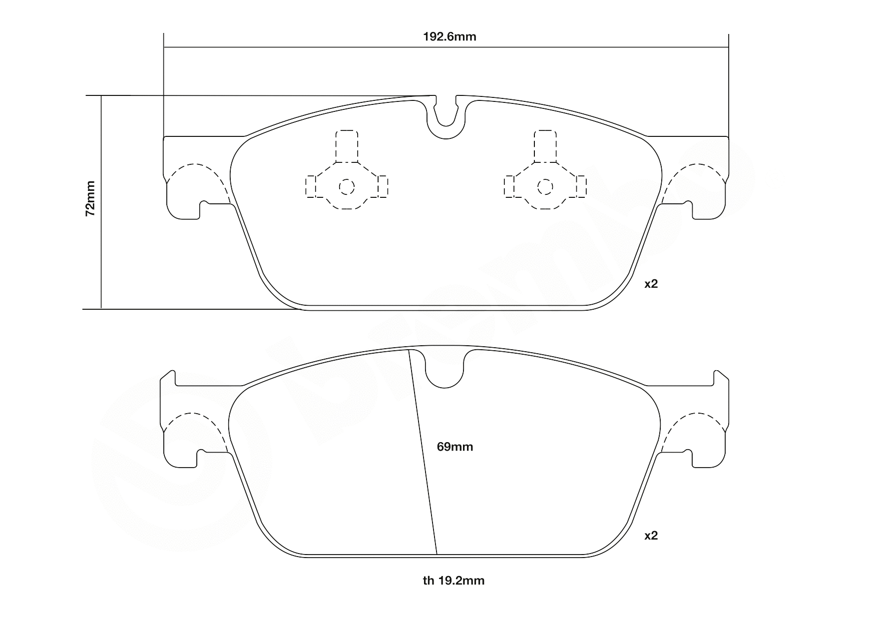 High Performance Brake Pad Set