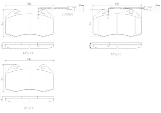 Brake Pad Set, disc brake (P23139N)