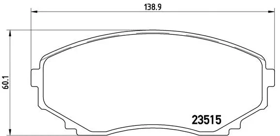 Brake Pad Set, disc brake (P 49 028)