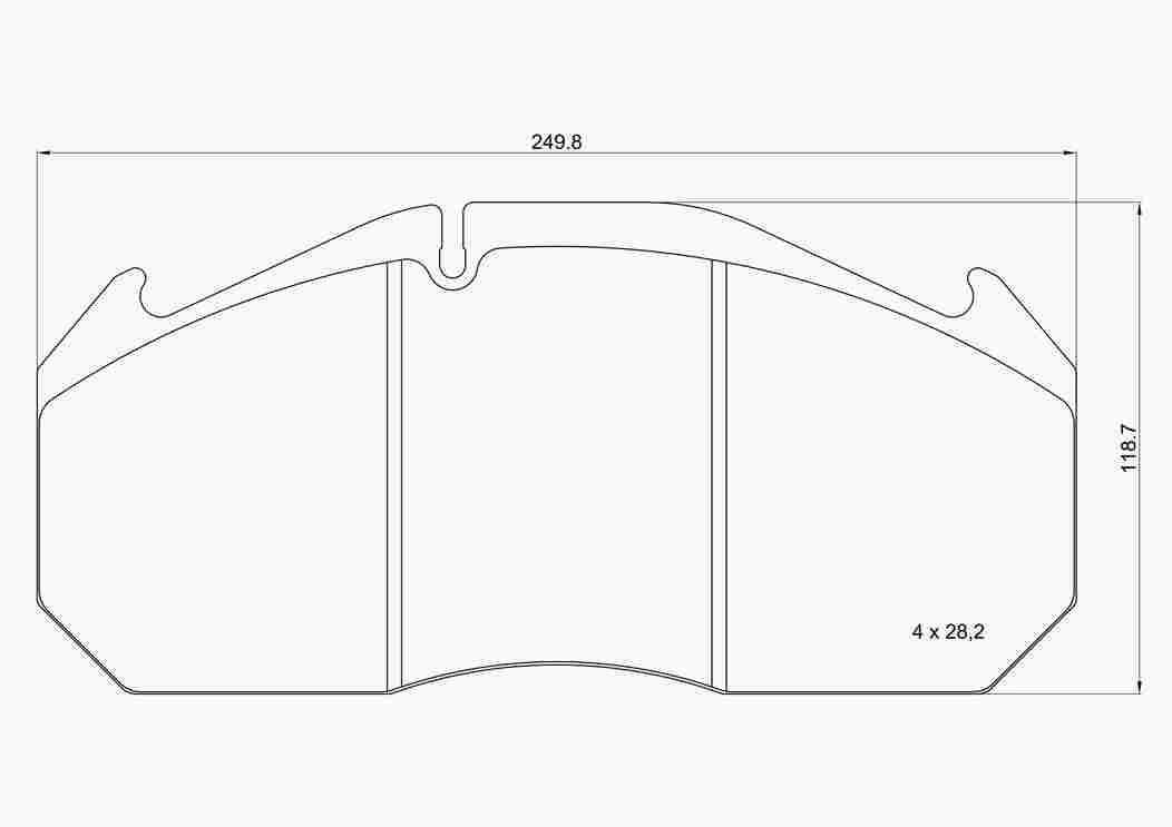 Brake Pad Set, disc brake (P B7 005)