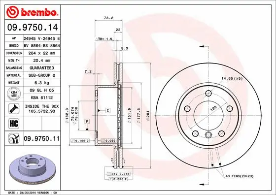 Brake Disc (09.9750.11)