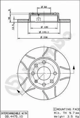 Brake Disc (08.4475.75)