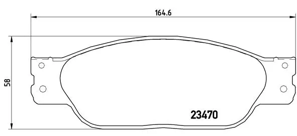 Brake Pad Set, disc brake (P 36 016)