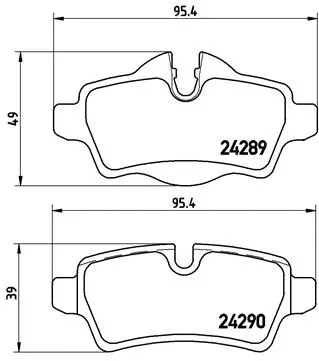 Brake Pad Set, disc brake (P 06 052)