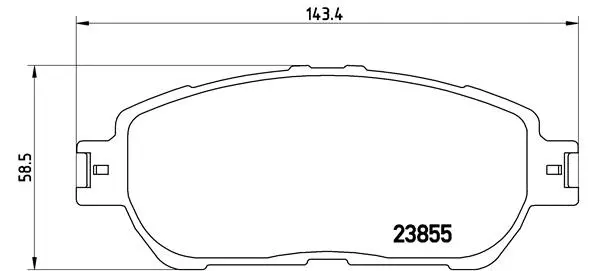 Brake Pad Set, disc brake (P 83 105)