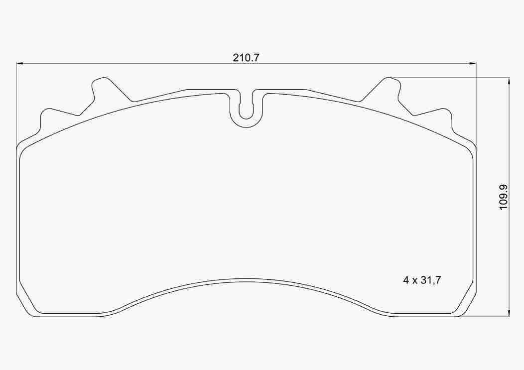 Brake Pad Set, disc brake (P A2 004)