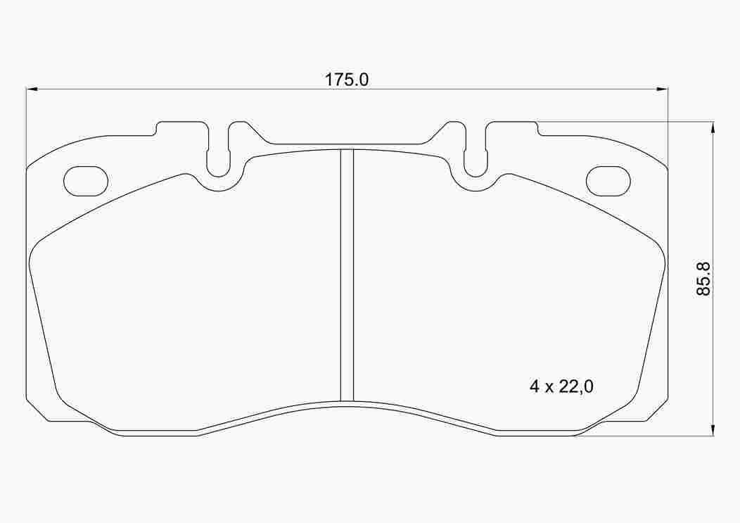 Brake Pad Set, disc brake (P A6 031)