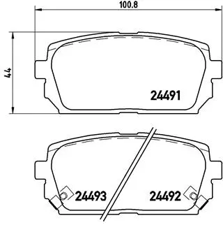 Brake Pad Set, disc brake (P 30 040)