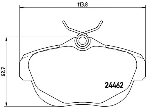 Brake Pad Set, disc brake (P61087N)