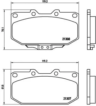 Brake Pad Set, disc brake (P 56 025)