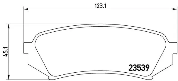 Brake Pad Set, disc brake (P 83 049)