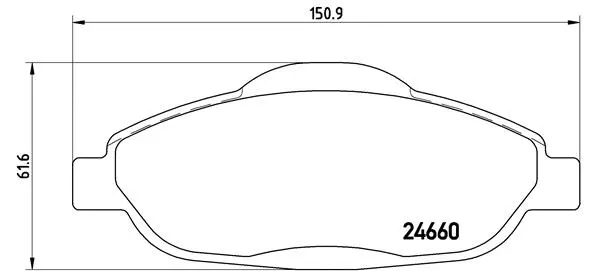 Brake Pad Set, disc brake (P 61 101)
