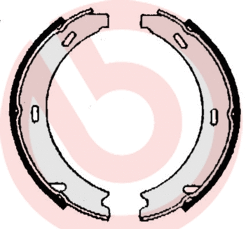 Brake Shoe Set, parking brake (S 50 508)