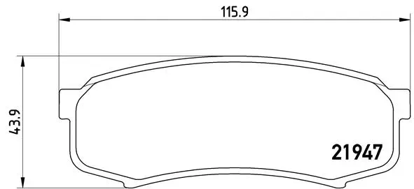 Brake Pad Set, disc brake (P 83 024)
