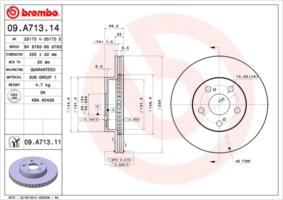 Brake Disc (09.A713.14)