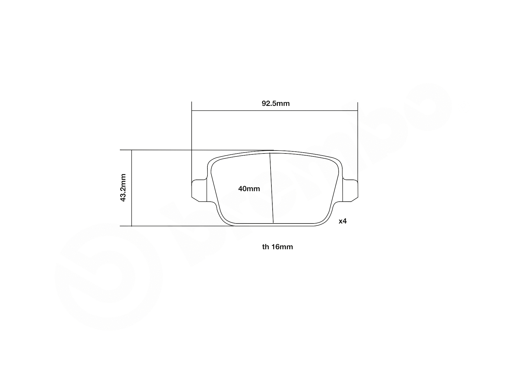 High Performance Brake Pad Set