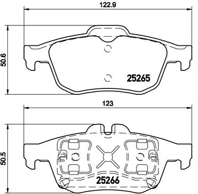 Brake Pad Set, disc brake (P 68 057)