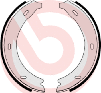 Brake Shoe Set, parking brake (S 50 509)