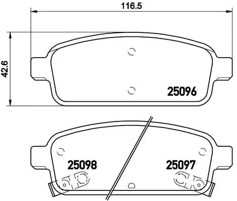 Brake Pad Set, disc brake (P 59 080)
