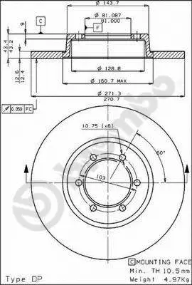 Brake Disc (08.3956.20)