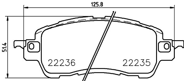 Brake Pad Set, disc brake (P 49 055)