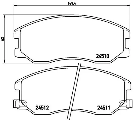 Brake Pad Set, disc brake (P 10 003)