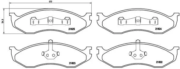 Brake Pad Set, disc brake (P 37 004)